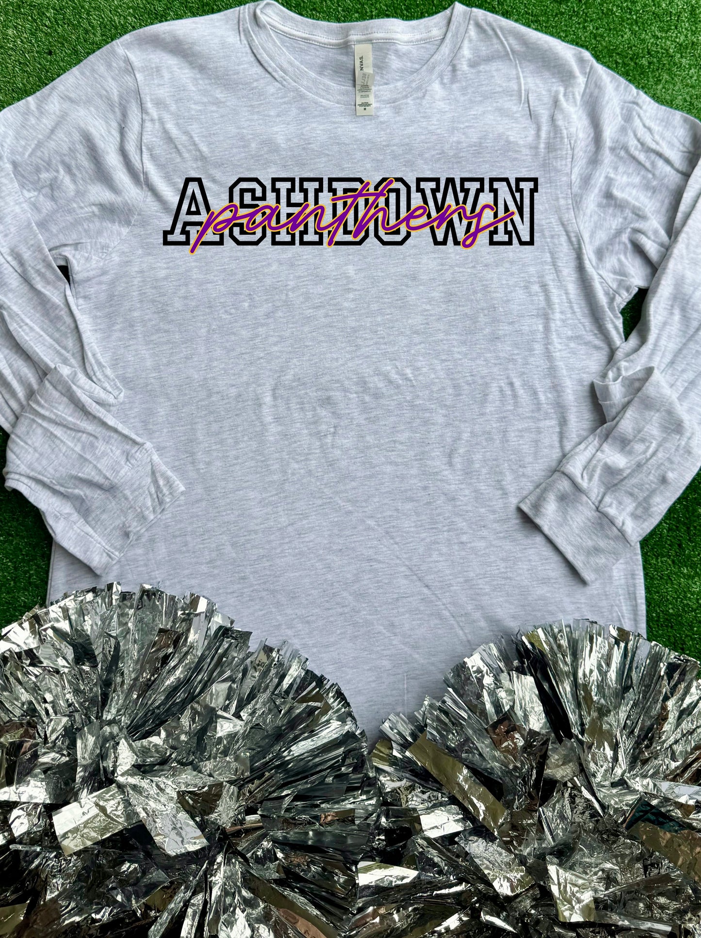 Ashdown Panthers Inlay Long Sleeve Tee