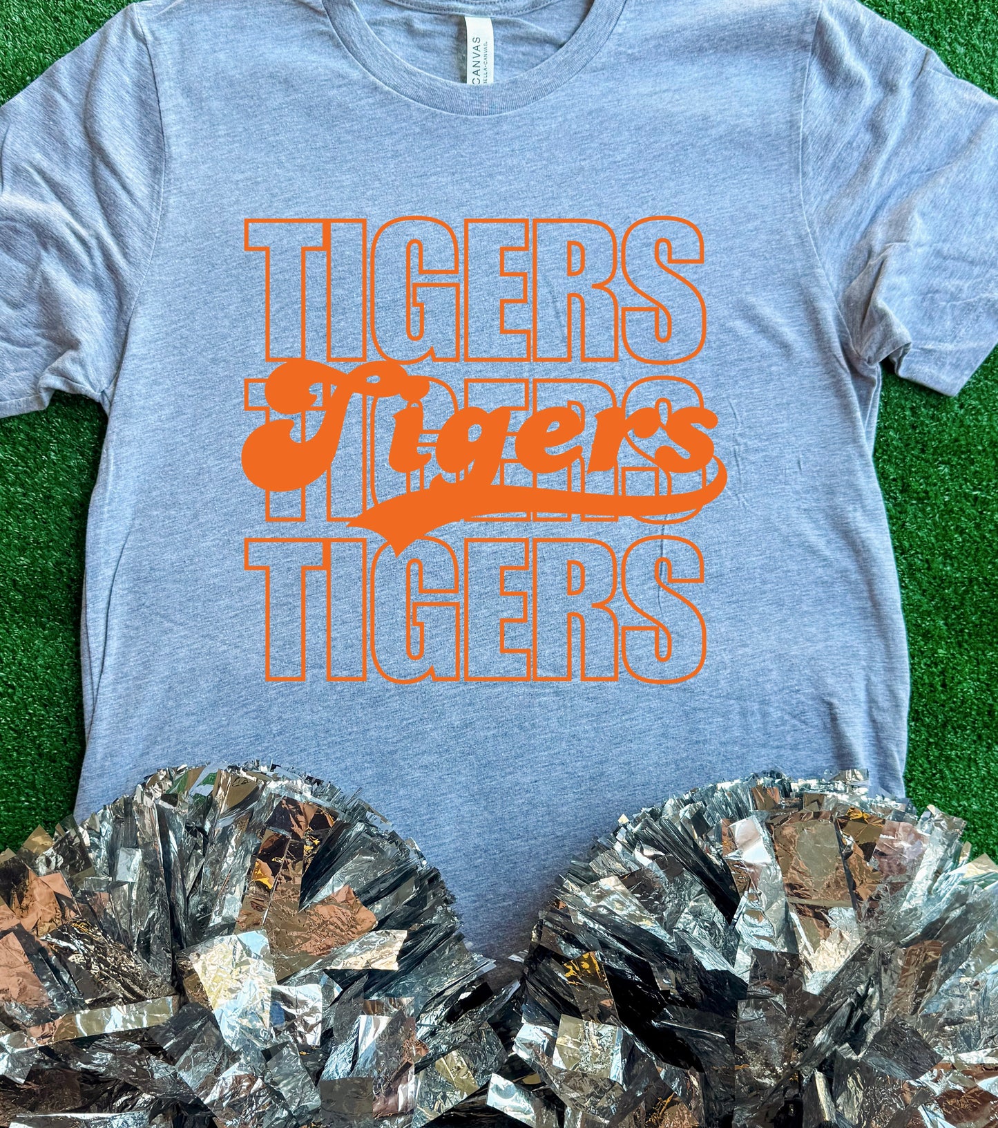Commerce Tigers Retro Outline Tee