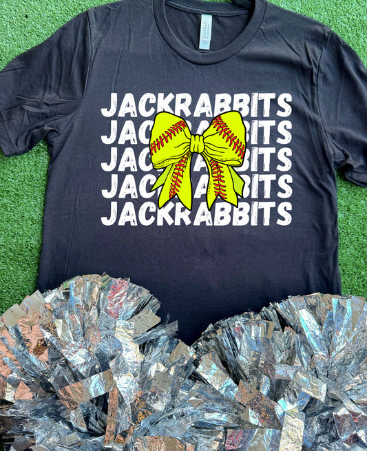 Forney Jackrabbits Softball Bow Tee