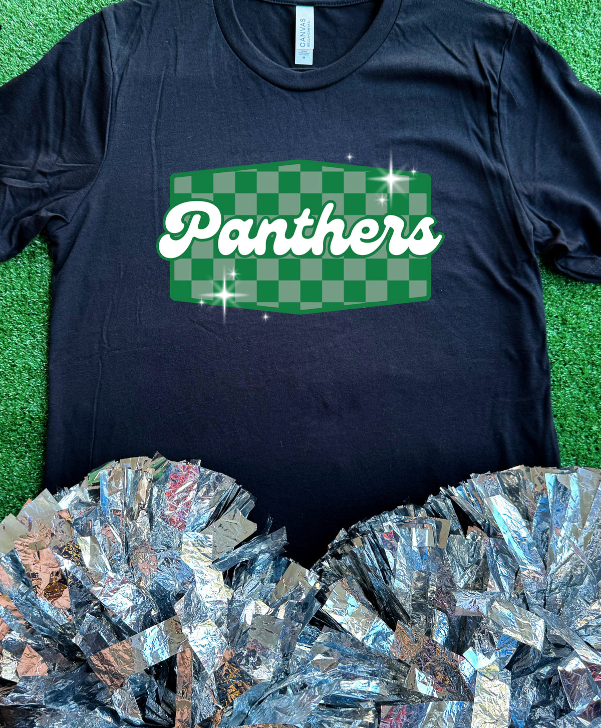 Mabank Panthers Checkered Retro Tee