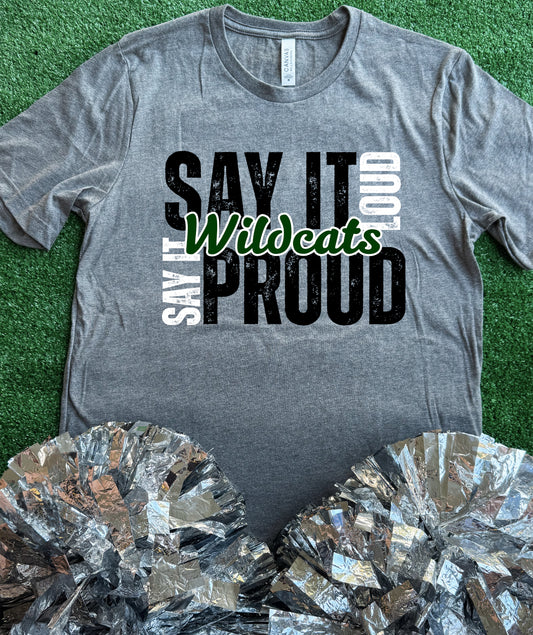Scurry-Rosser Wildcats Say It Proud Tee