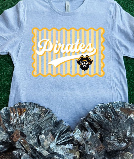Crandall Pirates Wavy Tee