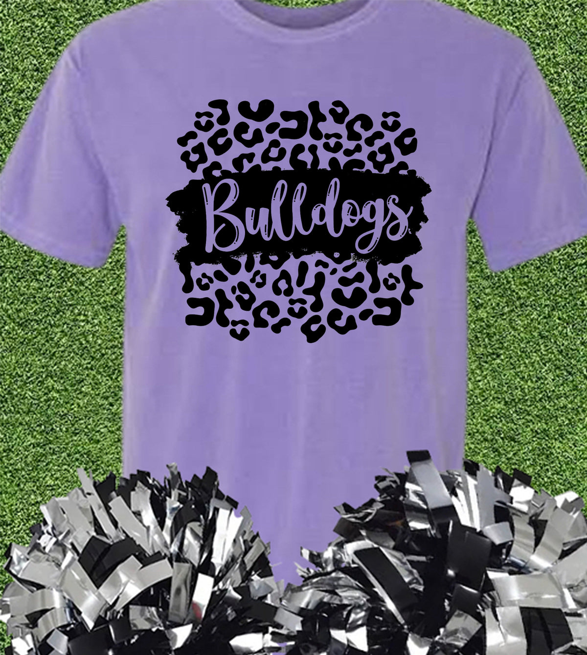 Purple Leopard Bulldogs Tee