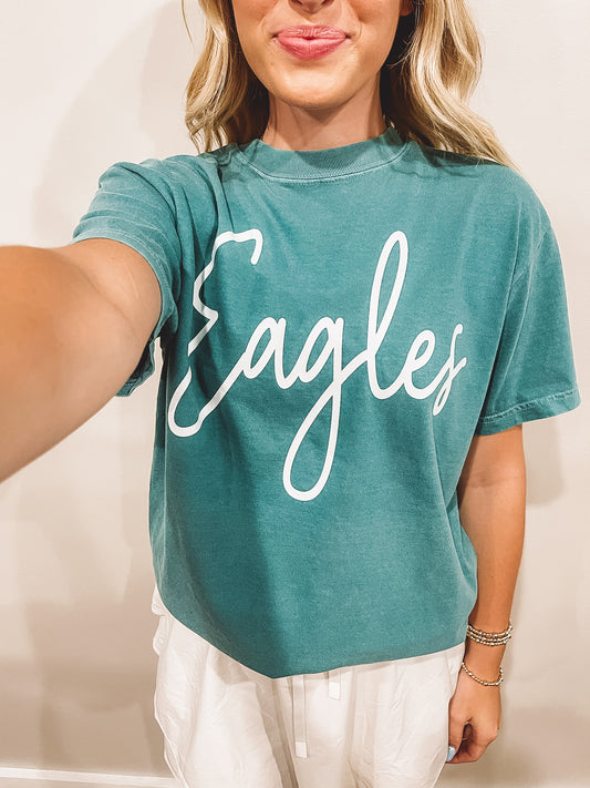 YOUTH Eagles Cursive Tee