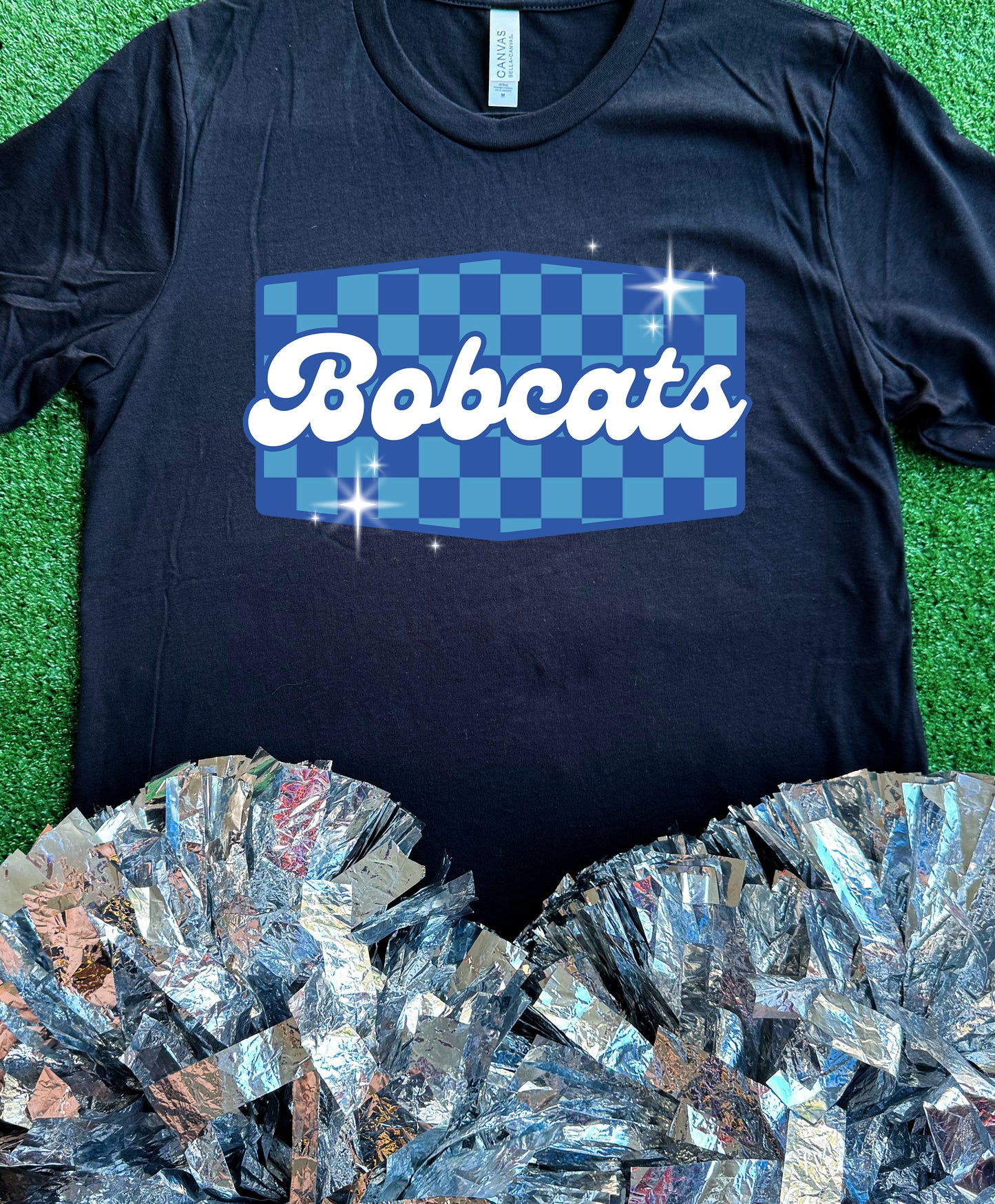 Fruitvale Bobcats Checkered Retro Tee