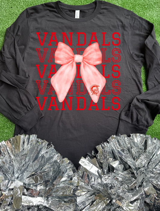 Van Vandals Bow Long Sleeve Tee