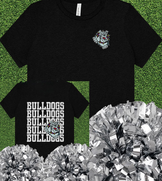 Eustace Bulldogs Repeat Logo Tee