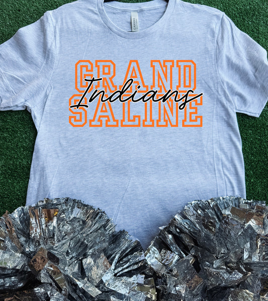 Grand Saline Indians Inlay Tee
