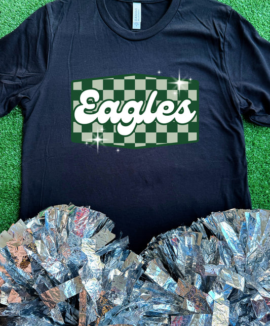 Canton Eagles Checkered Retro Tee