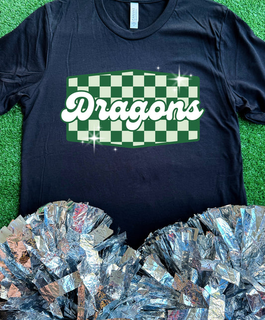 Genoa Central Dragons Checkered Retro Tee