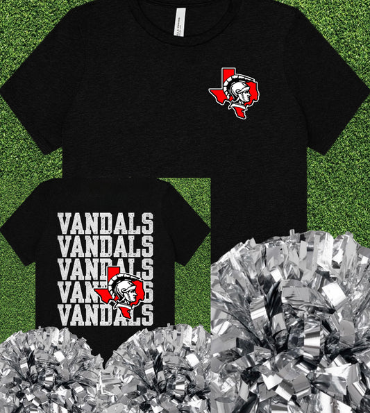 Van Vandals Repeat Logo Tee