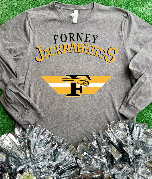 Forney Jackrabbits Stripe Long Sleeve Tee