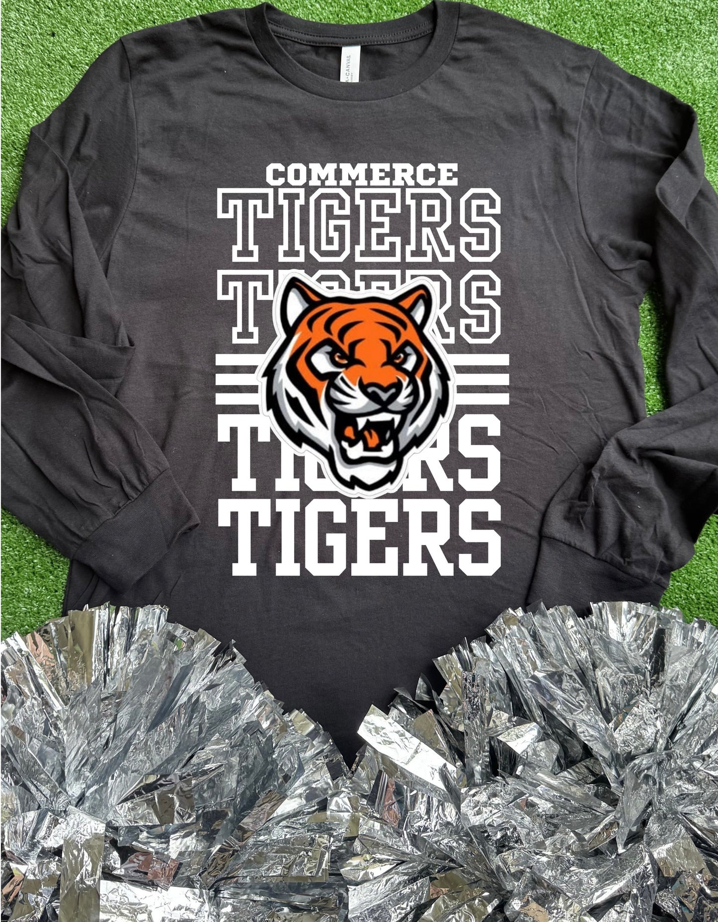 Commerce Tigers Reflect Long Sleeve Tee