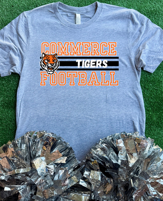 Commerce Tigers Football Tee