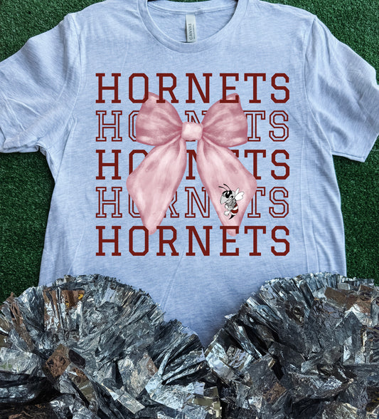Athens Hornets Bow Tee