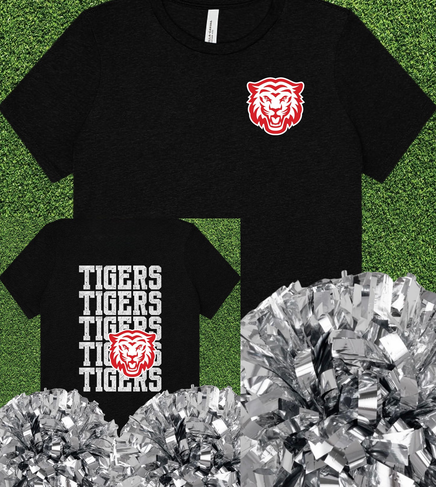 Terrell Tigers Repeat Logo Tee