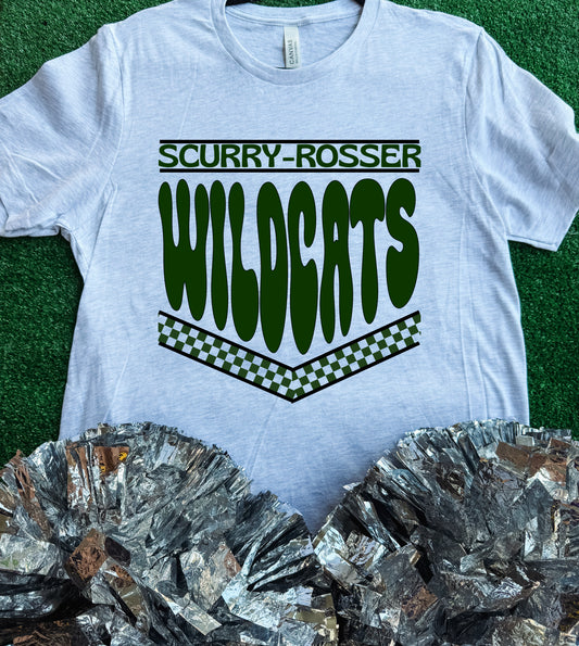 Scurry-Rosser Wildcats Retro Tee