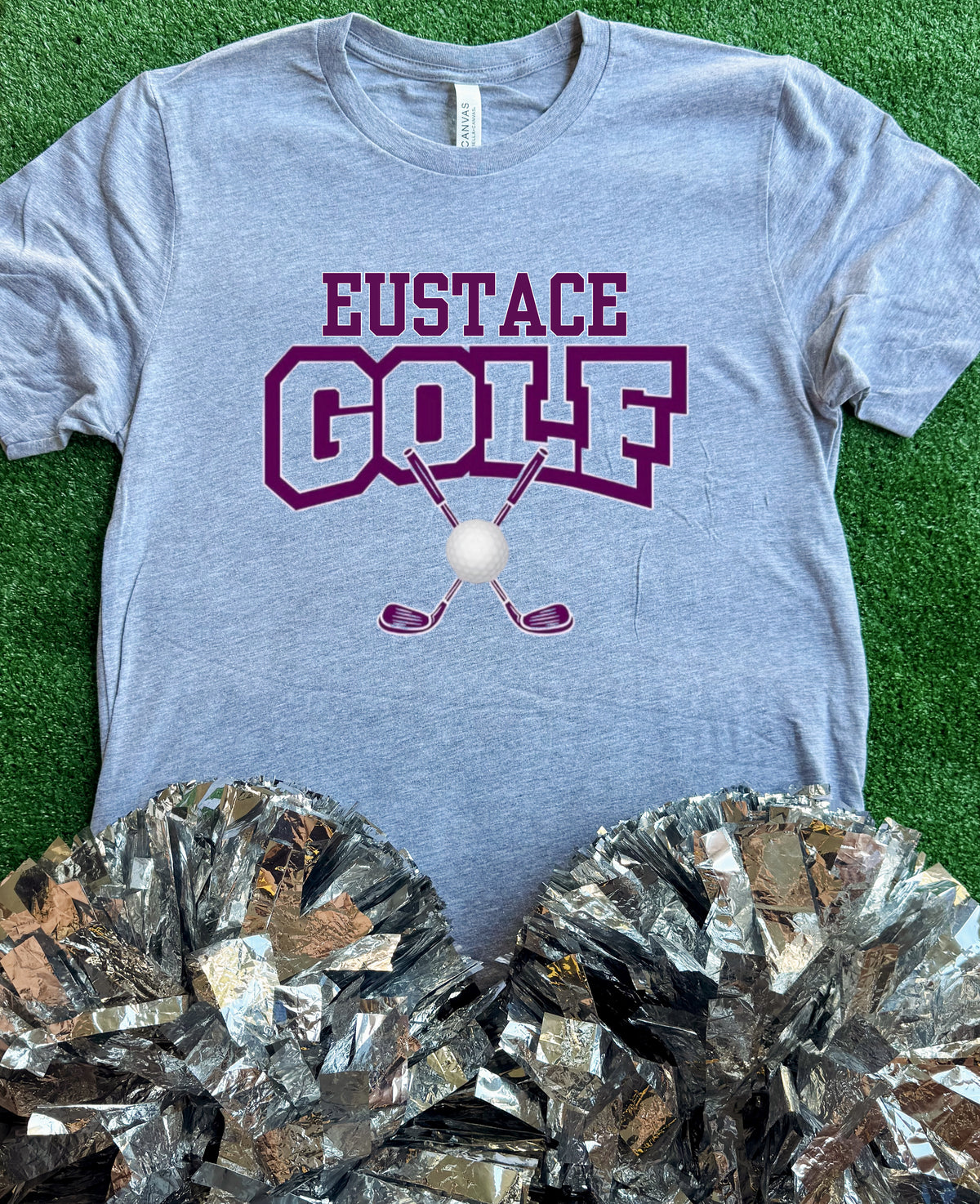 Eustace Bulldogs Golf Curve Tee