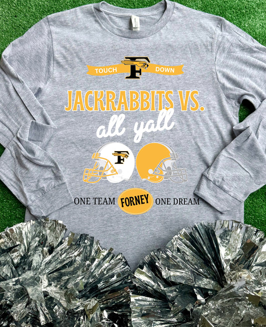 Forney Jackrabbits VS All Yall Long Sleeve Tee