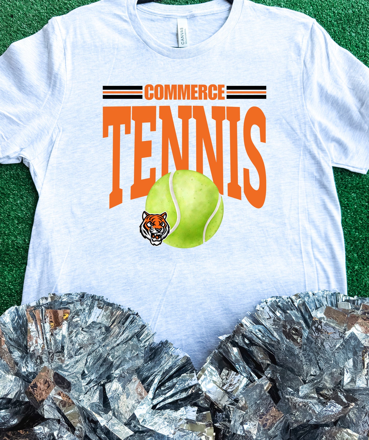 Commerce Tigers Tennis Tee