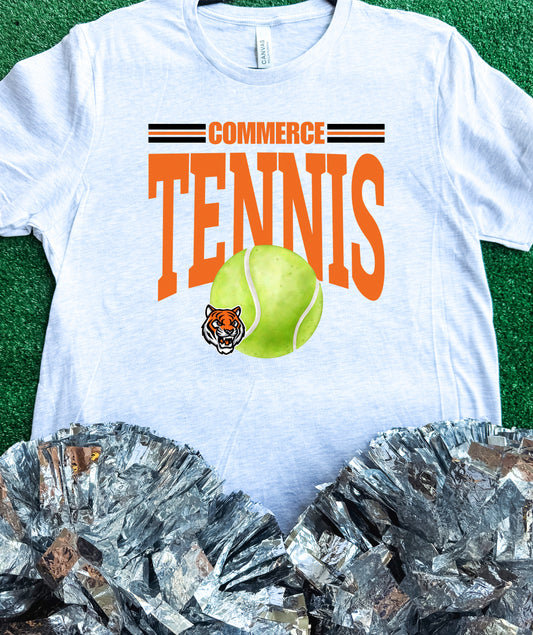 Commerce Tigers Tennis Tee