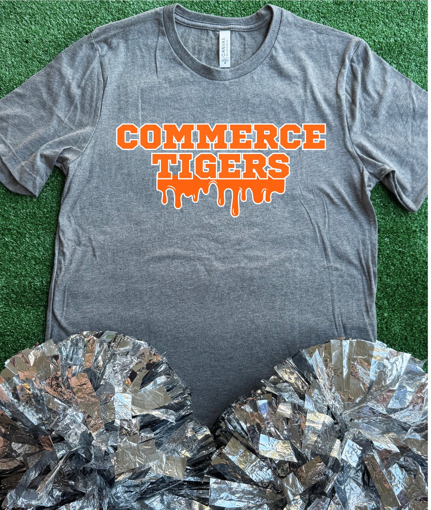 Commerce Tigers Drip Tee