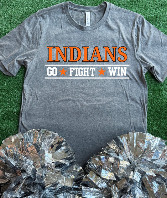 Grand Saline Indians Go Fight Win Tee