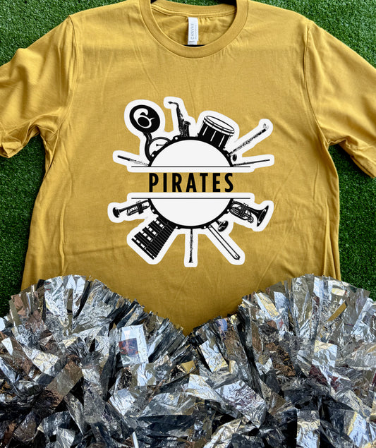 Crandall Pirates Instrument Tee