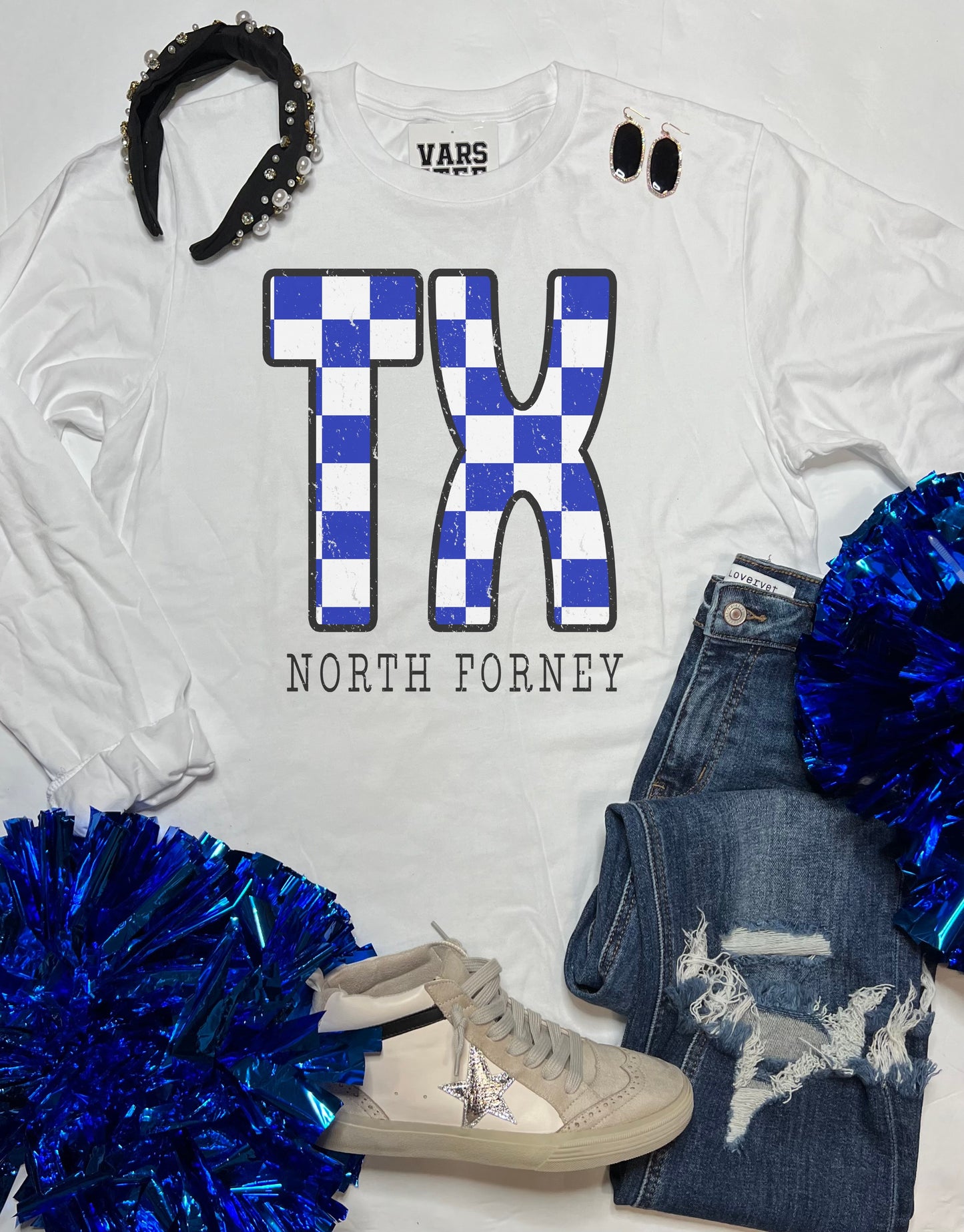 North Forney Checkered Texas Long Sleeve