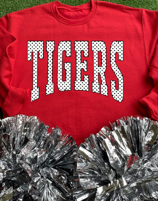 Terrell Tigers Polka Dot Sweatshirt