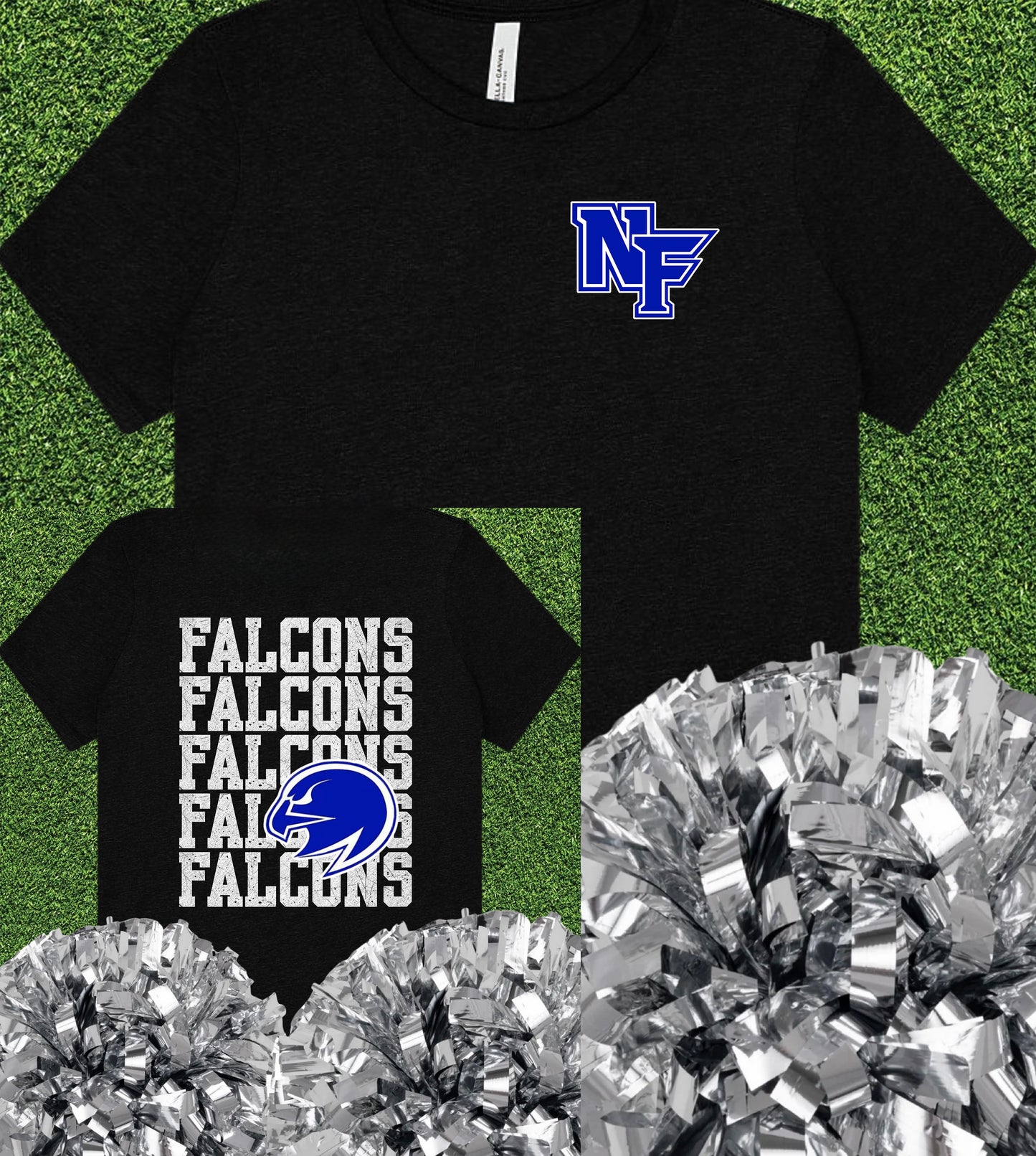 North Forney Falcons Repeat Logo Tee