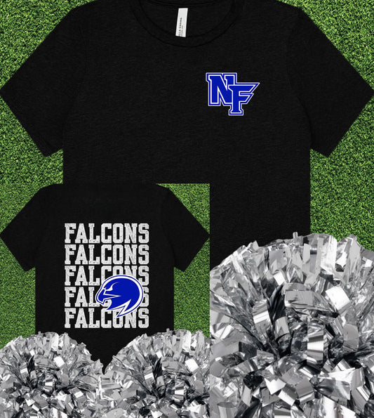North Forney Falcons Repeat Logo Tee