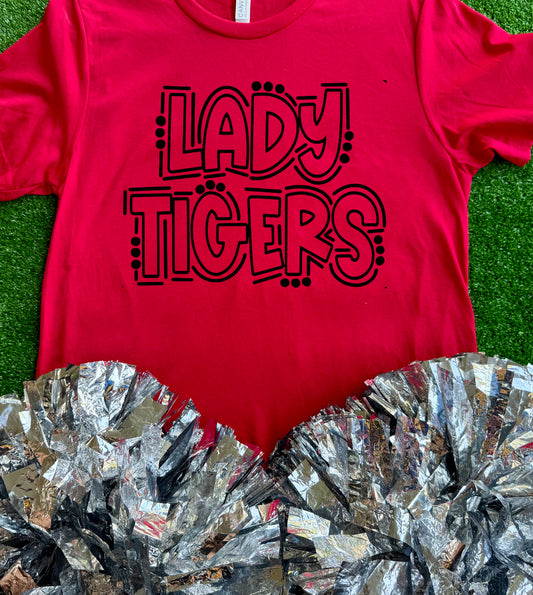 Terrell Tigers Lady Doodle Tee