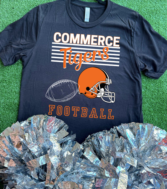 Commerce Tigers Football Tee