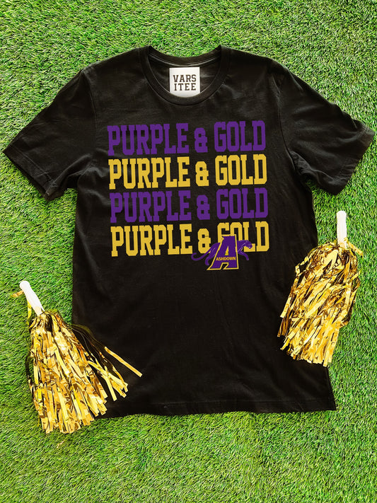 Ashdown Purple & Gold Tee