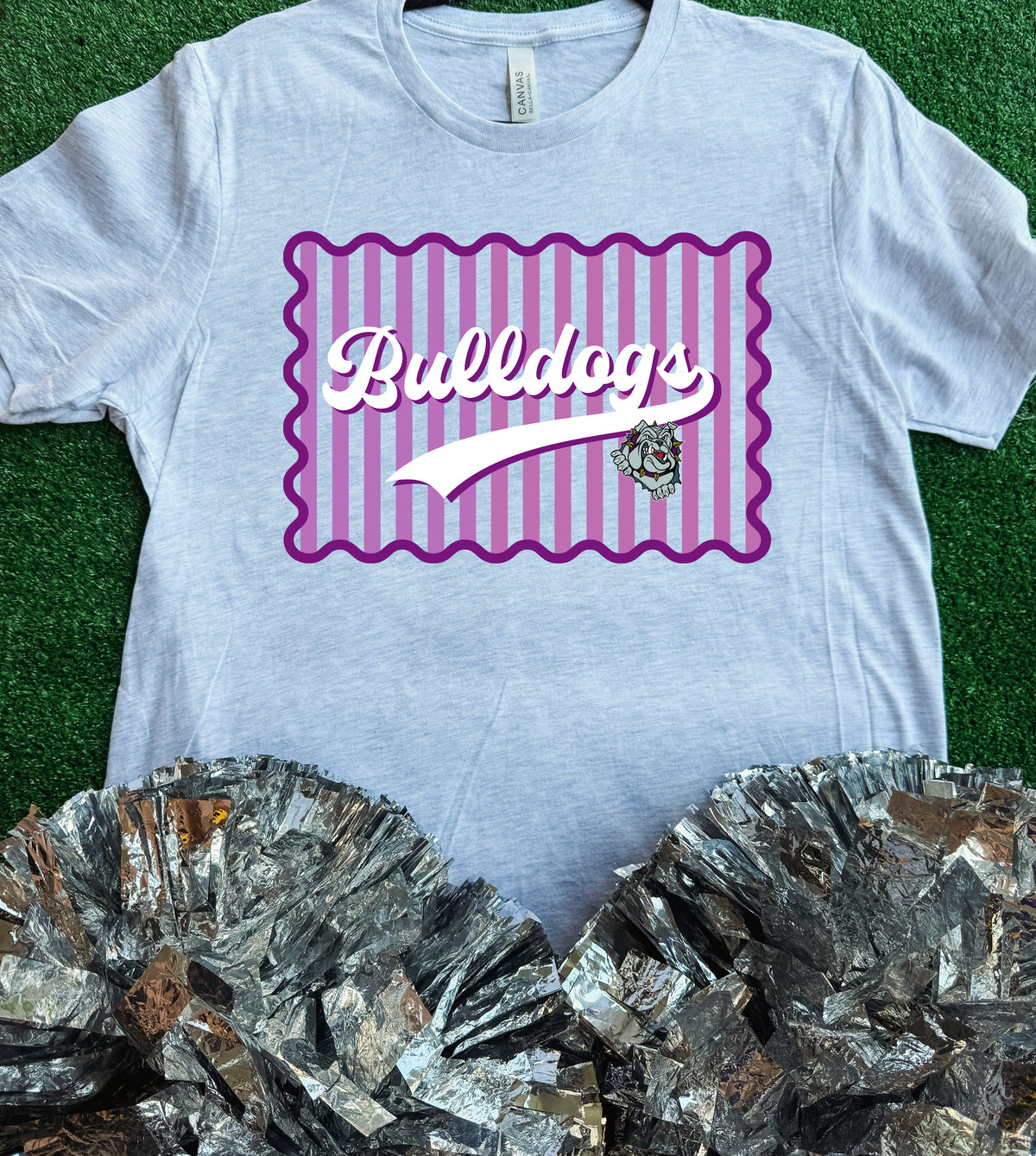 Eustace Bulldogs Wavy Tee
