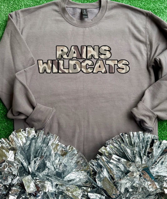 Rains Wildcats Camo Sweatshirt