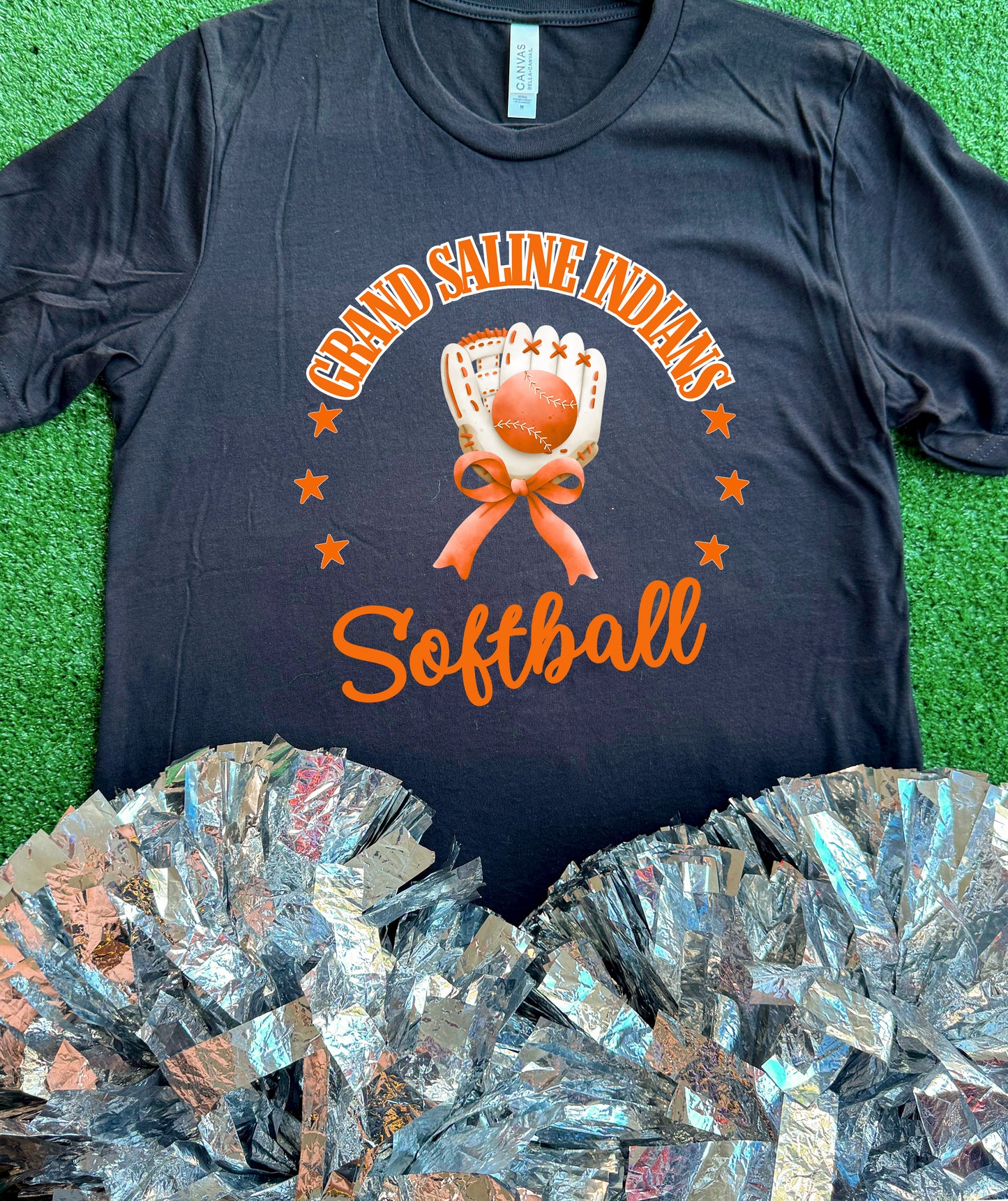 Grand Saline Indians Glove Tee