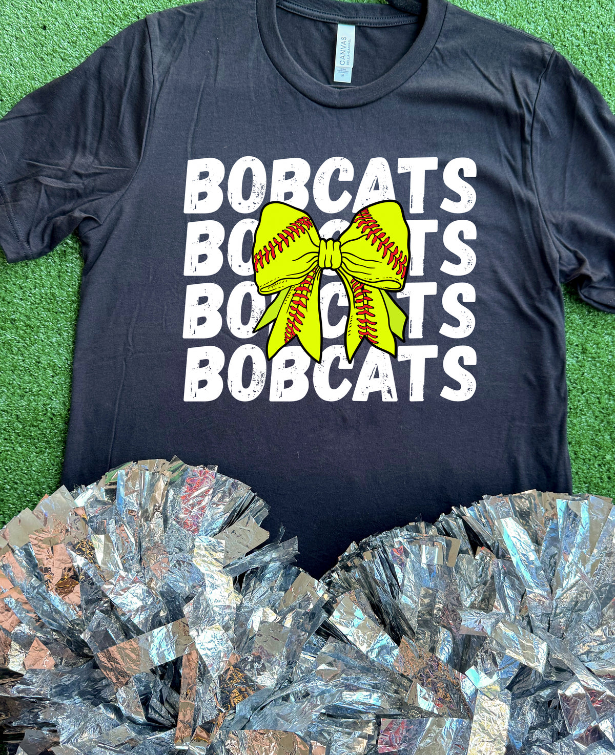 Fruitvale Bobcats Softball Bow Tee