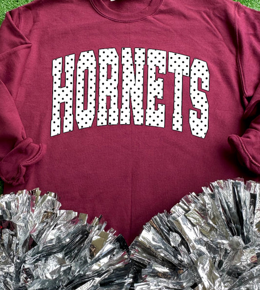 Athens Hornets Polka Dot Sweatshirt
