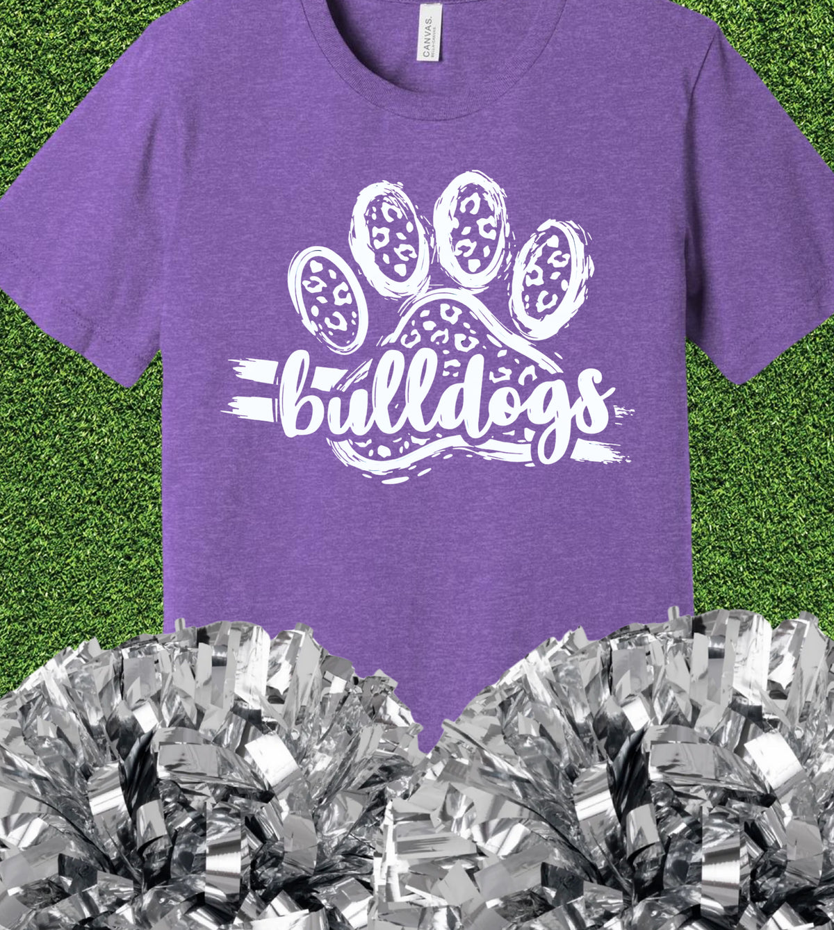 Purple Leopard Paw Tee