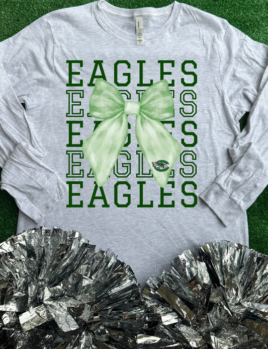 Canton Eagles Bow Long Sleeve Tee