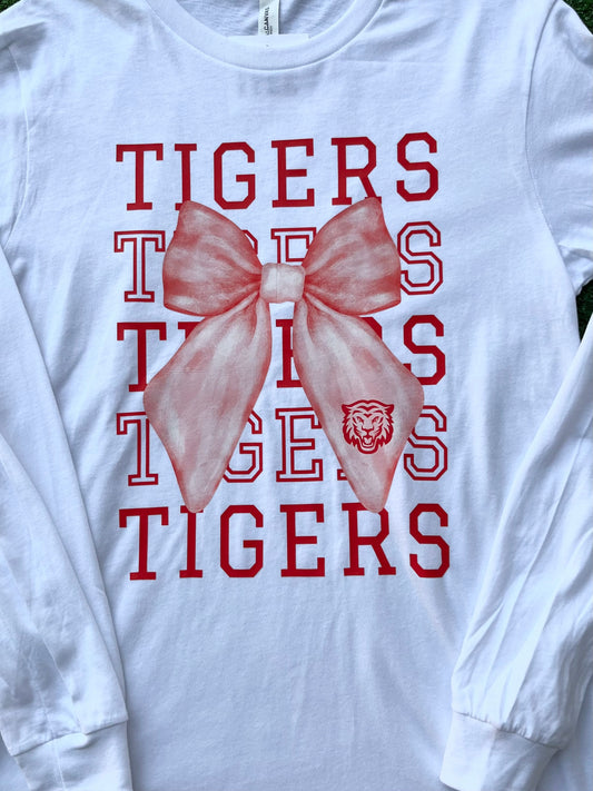 Terrell Tigers Bow Long Sleeve Tee