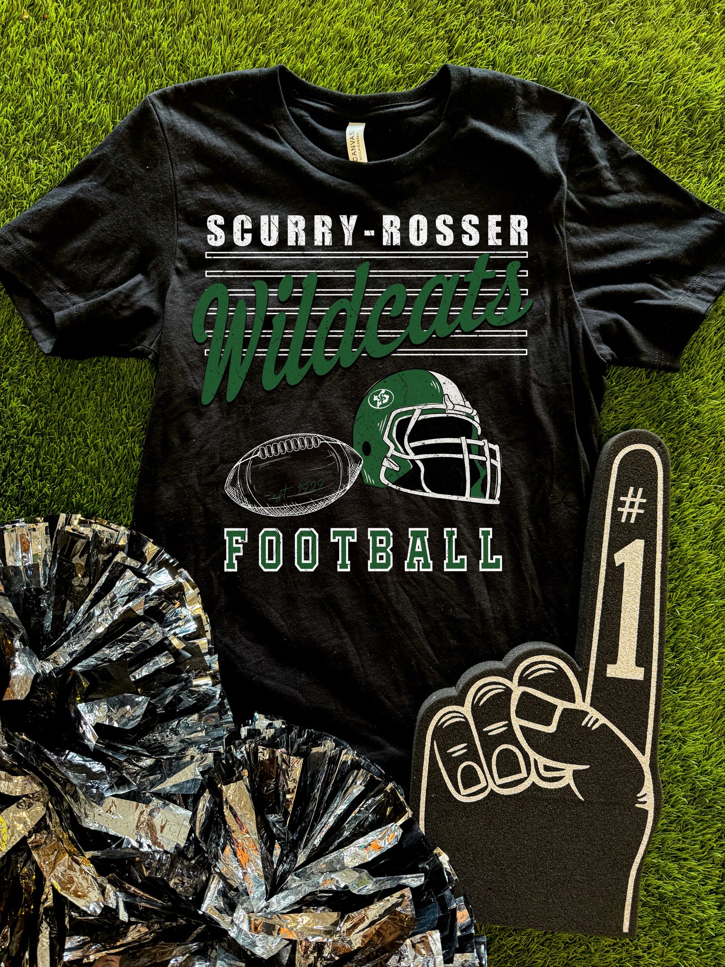 Scurry-Rosser Wildcats Football Tee