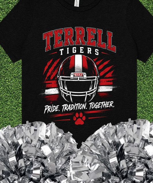 Terrell Tigers Pride Tradition Football Tee