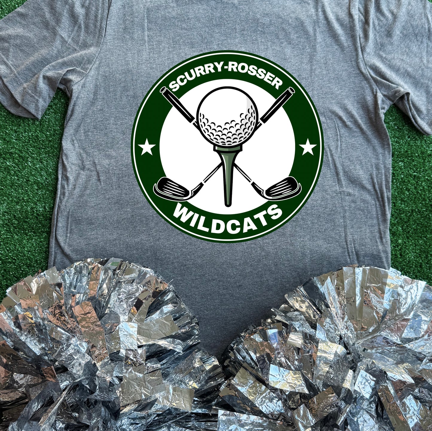 Scurry-Rosser Wildcats Golf Star Tee
