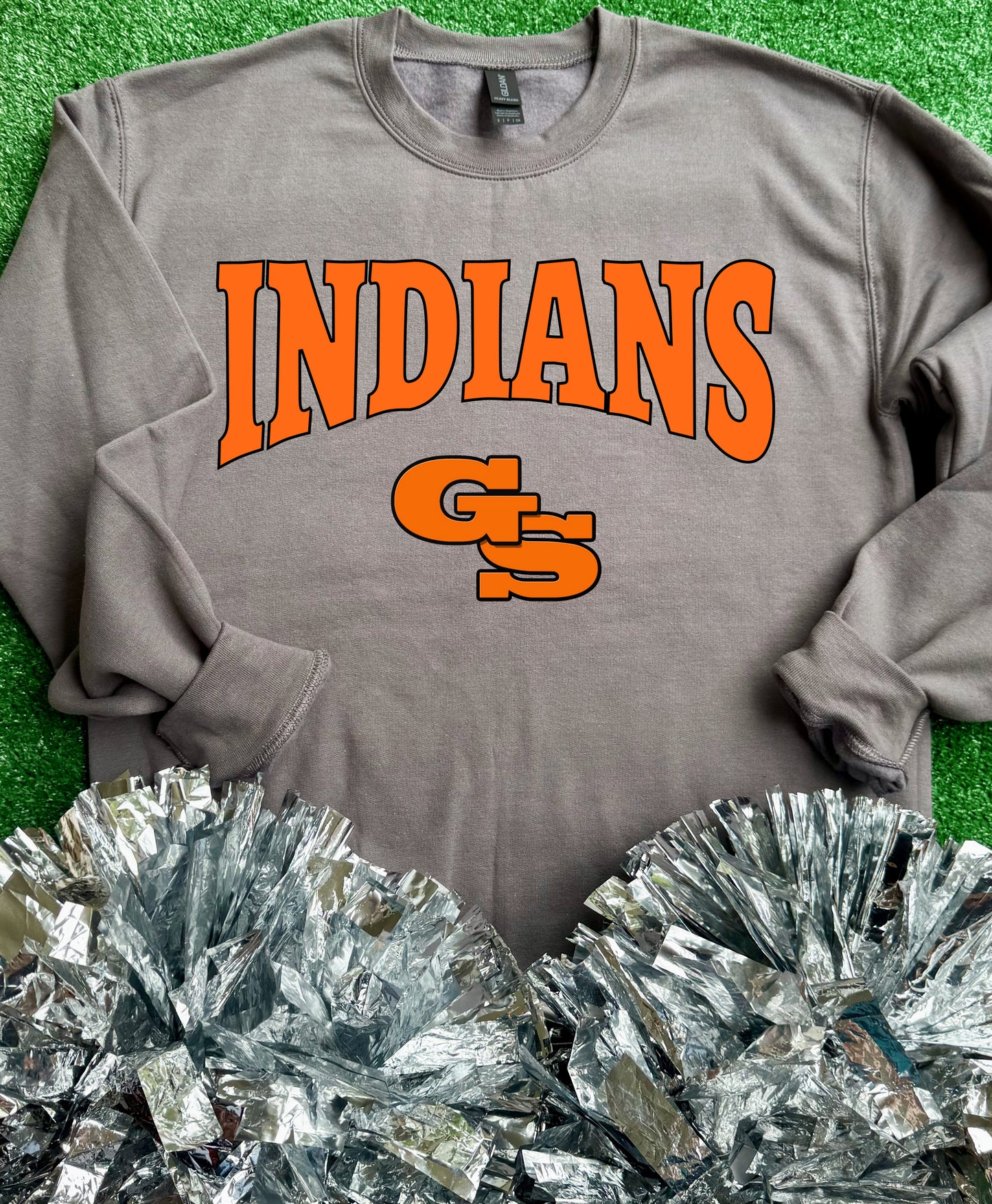 Grand Saline Indians Curve Sweatshirt