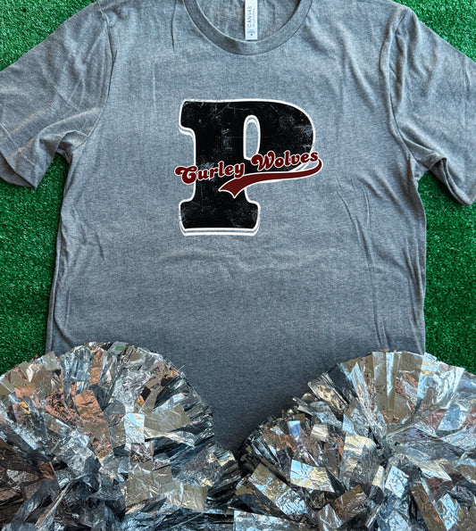 Prescott Curley Wolves Initial Tee