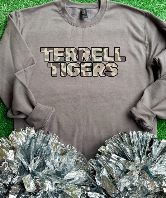 Terrell Tigers Camo Sweatshirt