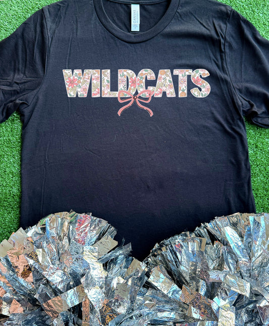Floral Wildcats Tee